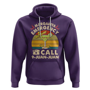 Cinco De Mayo Drinking Hoodie Margarita Emergency Call 9 Juan Juan TS09 Purple Printyourwear