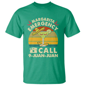 Cinco De Mayo Drinking T Shirt Margarita Emergency Call 9 Juan Juan TS09 Irish Green Printyourwear