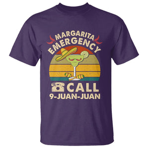 Cinco De Mayo Drinking T Shirt Margarita Emergency Call 9 Juan Juan TS09 Purple Printyourwear