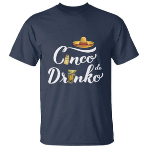 Cinco De Mayo Funny Drinking T Shirt Cinco De Drinko Men Women Tequila TS11 Navy Print Your Wear