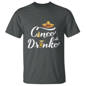 Cinco De Mayo Funny Drinking T Shirt Cinco De Drinko Men Women Tequila TS11 Dark Heather Print Your Wear