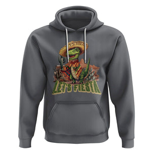 Cinco De Mayo Hoodie Let's Fiesta Mexican Dinosaur Toddler Boys TS09 Charcoal Printyourwear