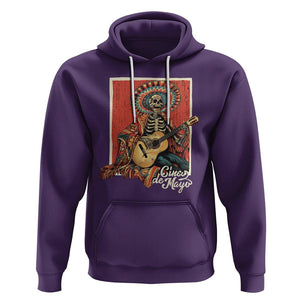 Cinco De Mayo Hoodie Mariachi Skeleton Playing Guitar Mexican Party TS09 Purple Printyourwear