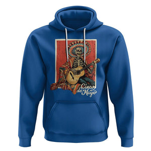 Cinco De Mayo Hoodie Mariachi Skeleton Playing Guitar Mexican Party TS09 Royal Blue Printyourwear