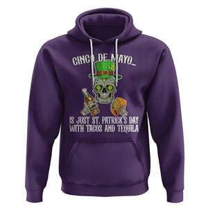 Cinco De Mayo Is Just ST. Patrick's Day With Tacos And Tequila Hoodie TS09 Purple Printyourwear