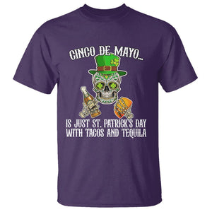 Cinco De Mayo Is Just ST. Patrick's Day With Tacos And Tequila T Shirt TS09 Purple Printyourwear