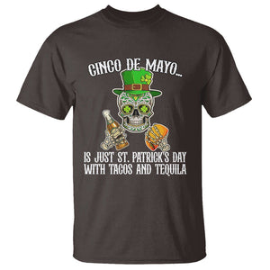 Cinco De Mayo Is Just ST. Patrick's Day With Tacos And Tequila T Shirt TS09 Dark Chocolate Printyourwear