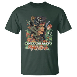 Cinco De Mayo Mexican Fiesta Aztec T Shirt TS09 Dark Forest Green Printyourwear