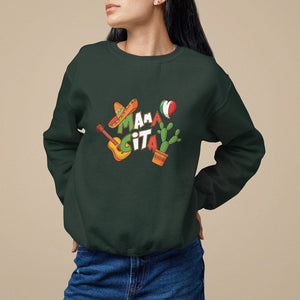 Cinco De Mayo Sweatshirt Mamacita Family Matching Mexican Mom TS09 Dark Forest Green Printyourwear