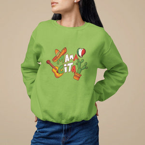 Cinco De Mayo Sweatshirt Mamacita Family Matching Mexican Mom TS09 Lime Printyourwear