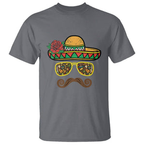 Cinco De Mayo T Shirt Funny Sombrero Face Fiesta Party Mexico Costume TS11 Charcoal Print Your Wear