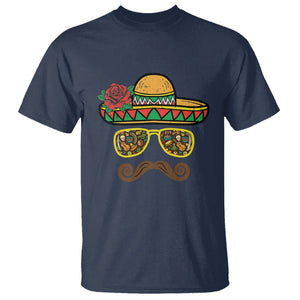 Cinco De Mayo T Shirt Funny Sombrero Face Fiesta Party Mexico Costume TS11 Navy Print Your Wear