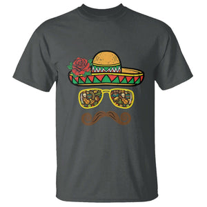 Cinco De Mayo T Shirt Funny Sombrero Face Fiesta Party Mexico Costume TS11 Dark Heather Print Your Wear