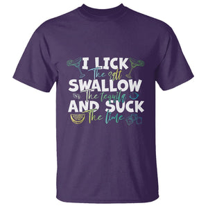 Cinco De Mayo T Shirt I Lick The Salt Swallow The Tequila TS09 Purple Printyourwear