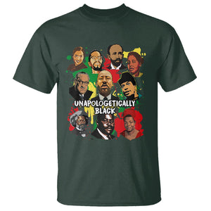 Civil Rights Leaders T Shirt Unapologetically Dope Black TS02 Dark Forest Green Printyourwear