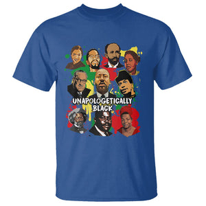 Civil Rights Leaders T Shirt Unapologetically Dope Black TS02 Royal Blue Printyourwear