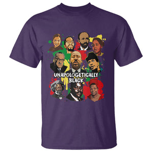 Civil Rights Leaders T Shirt Unapologetically Dope Black TS02 Purple Printyourwear