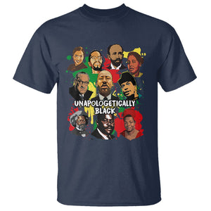 Civil Rights Leaders T Shirt Unapologetically Dope Black TS02 Navy Printyourwear