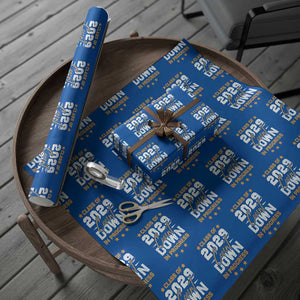 Class Of 2029 Count Down Graduating Wrapping Paper Roll TS10 Blue Print Your Wear