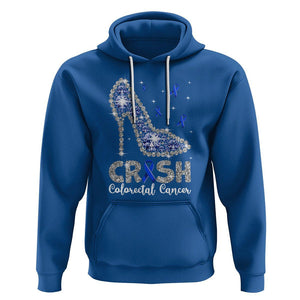 Colorectal Cancer Awareness Hoodie Crush Colon Colonscopy Blue Ribbon High Heels TS09 Royal Blue Printyourwear