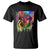 Cool African Woman Afro Color Painted Face T Shirt TS01 Black Printyourwear