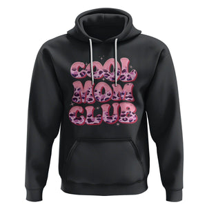 Cool Mom Club Hoodie Pink Leopard Mama Club Mother's Day TS02 Black Printyourwear