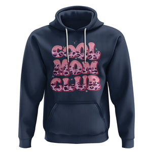 Cool Mom Club Hoodie Pink Leopard Mama Club Mother's Day TS02 Navy Printyourwear