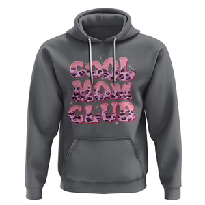 Cool Mom Club Hoodie Pink Leopard Mama Club Mother's Day TS02 Charcoal Printyourwear