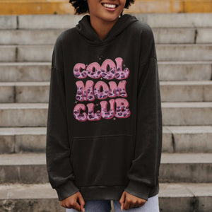 Cool Mom Club Hoodie Pink Leopard Mama Club Mother's Day TS02 Printyourwear