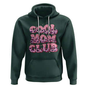 Cool Mom Club Hoodie Pink Leopard Mama Club Mother's Day TS02 Dark Forest Green Printyourwear