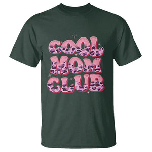 Cool Mom Club T Shirt Pink Leopard Mama Club Mother's Day TS02 Dark Forest Green Printyourwear