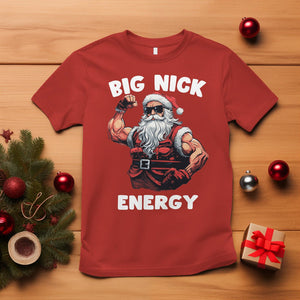 Cool Santa Claus T Shirt Big Nick Energy TS02 Red Printyourwear