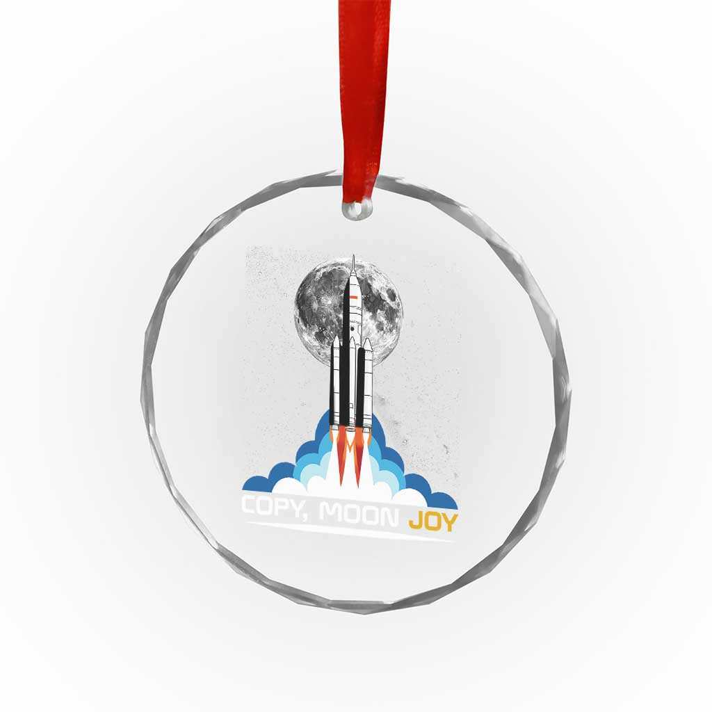 Copy Moon Joy Crystal Glass Ornament Rocket Launch Full Moon TS14 Print Your Wear