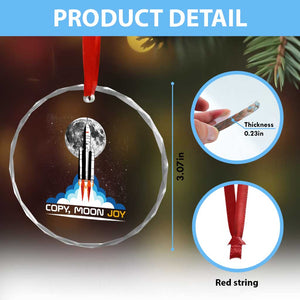 Copy Moon Joy Crystal Glass Ornament Rocket Launch Full Moon TS14 Print Your Wear