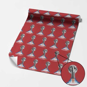 Copy Moon Joy Wrapping Paper Roll Rocket Launch Full Moon TS14 Red Print Your Wear