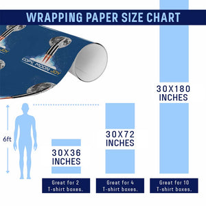 Copy Moon Joy Wrapping Paper Roll Rocket Launch Full Moon TS14 Print Your Wear