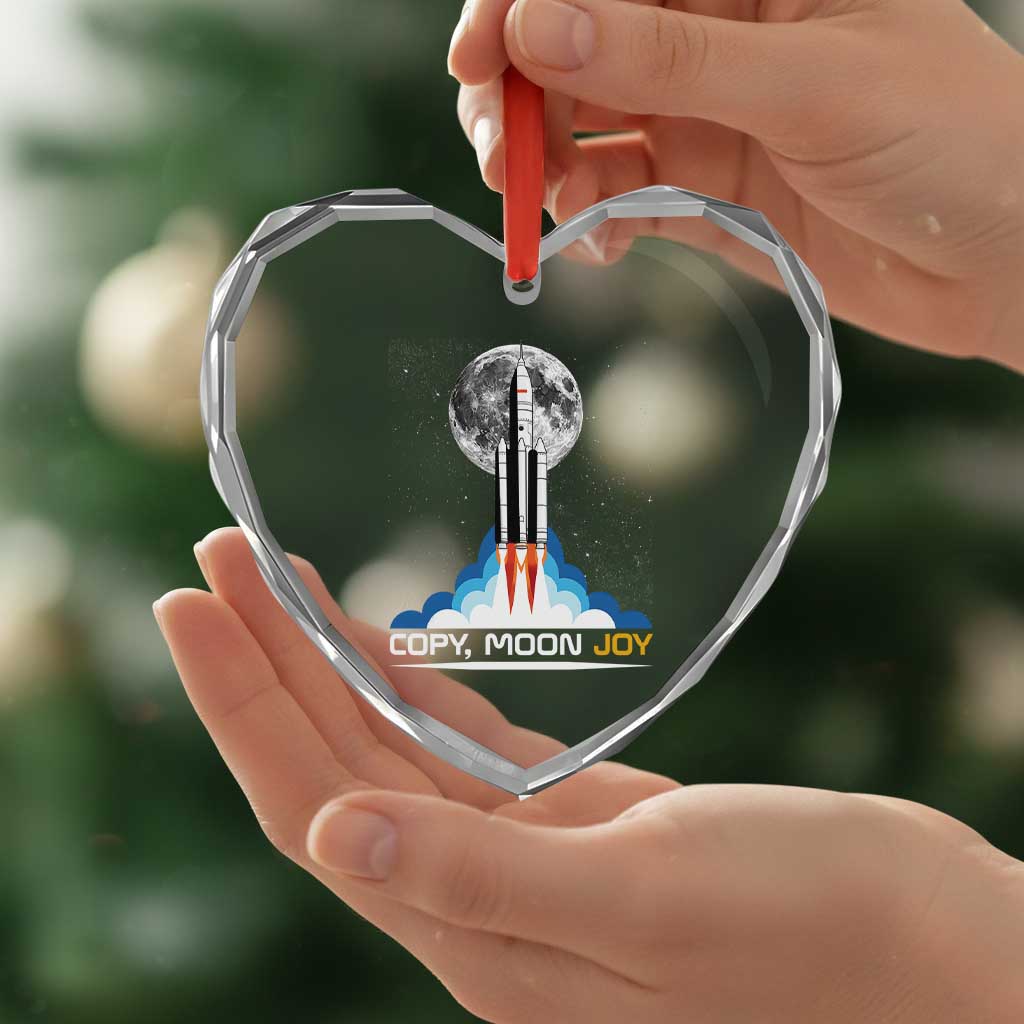 Copy Moon Joy Heart Crystal Glass Ornament Rocket Launch Full Moon TS14 Print Your Wear