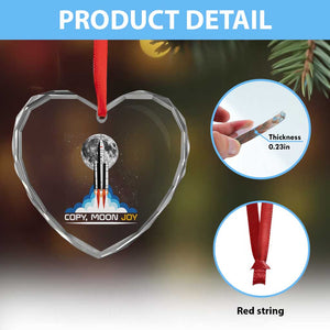 Copy Moon Joy Heart Crystal Glass Ornament Rocket Launch Full Moon TS14 Print Your Wear