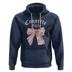 Coquette Girly Hoodie Pink Bow TS02 Navy Printyourwear