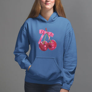 Coquette Hoodie Kawaii Cherry Aesthetic Trendy Girly Girl TS09 Royal Blue Printyourwear