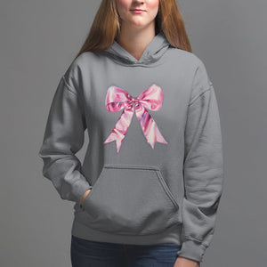 Coquette Hoodie Pink Ribbon Aesthetic Trendy Girly Girl TS09 Charcoal Printyourwear