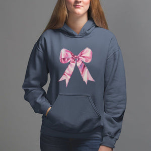 Coquette Hoodie Pink Ribbon Aesthetic Trendy Girly Girl TS09 Navy Printyourwear