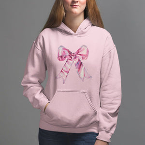 Coquette Hoodie Pink Ribbon Aesthetic Trendy Girly Girl TS09 Light Pink Printyourwear