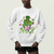 Shamrock Reading Sweatshirt St. Patrick's Day Books Lover Reader Nerd TS02 Printyourwear