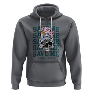 Country Music Hoodie Somebody Save Me From Myself Western Retro TS02 Charcoal Printyourwear