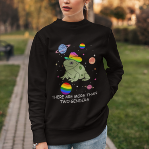 LGBT Pride Frog Sweatshirt There Are More Than Two Genders Equality TS02 Printyourwear