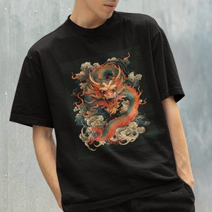 Traditional Chinese Dragon Graphic T Shirt TS02 Printyourwear