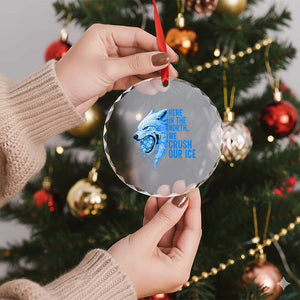 Crush Ice Crystal Glass Ornament Wolf Human Rights Protest TS10 Print Your Wear