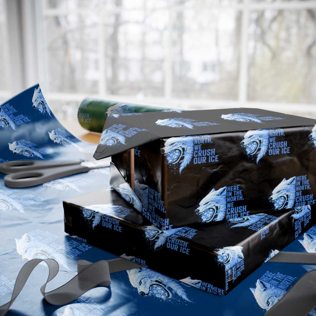 Crush Ice Wrapping Paper Roll Wolf Human Rights Protest TS10 Black Print Your Wear