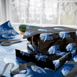 Crush Ice Wrapping Paper Roll Wolf Human Rights Protest TS10 Black Print Your Wear